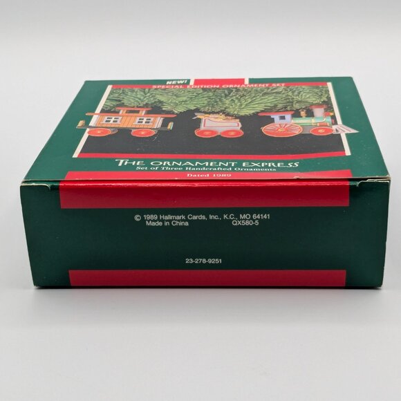 Hallmark Keepsake The Ornament Express 1989, Set of Three Handcrafted Ornaments - Picture 13 of 15